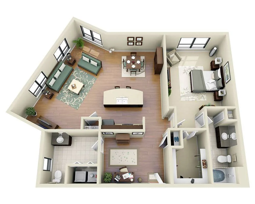 Floor plan Chateau (A2A)