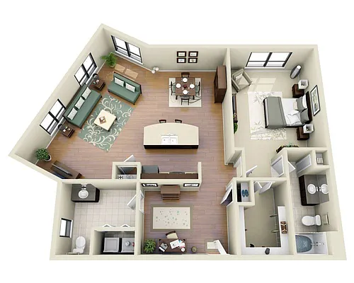 Floor plan Chateau (A2A)
