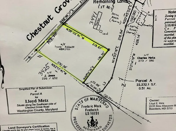 Chestnut Grove Rd, Keedysville, MD 21756
