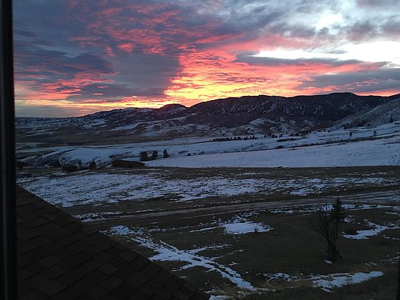 Sunrise from master bedroom window