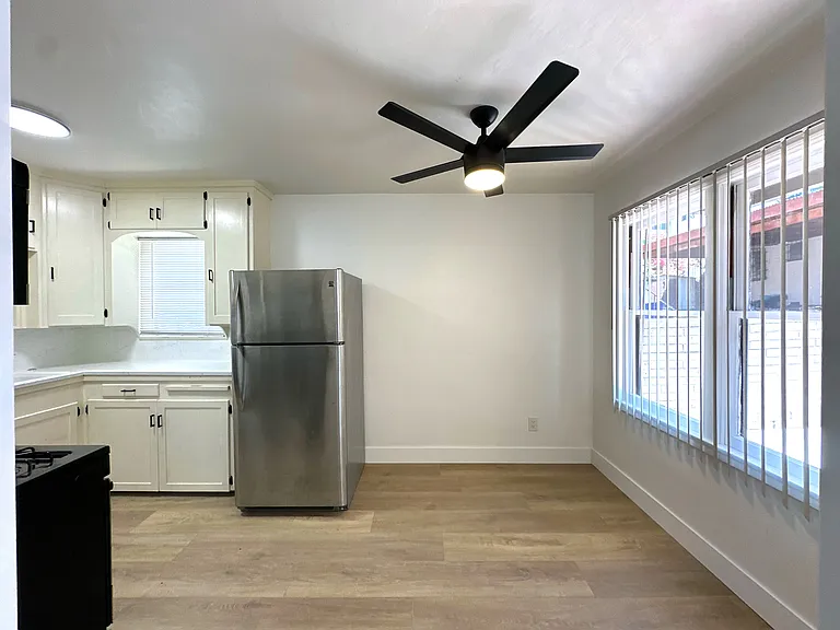 Dining area and kitchen