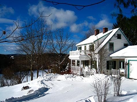 Front south facing with views