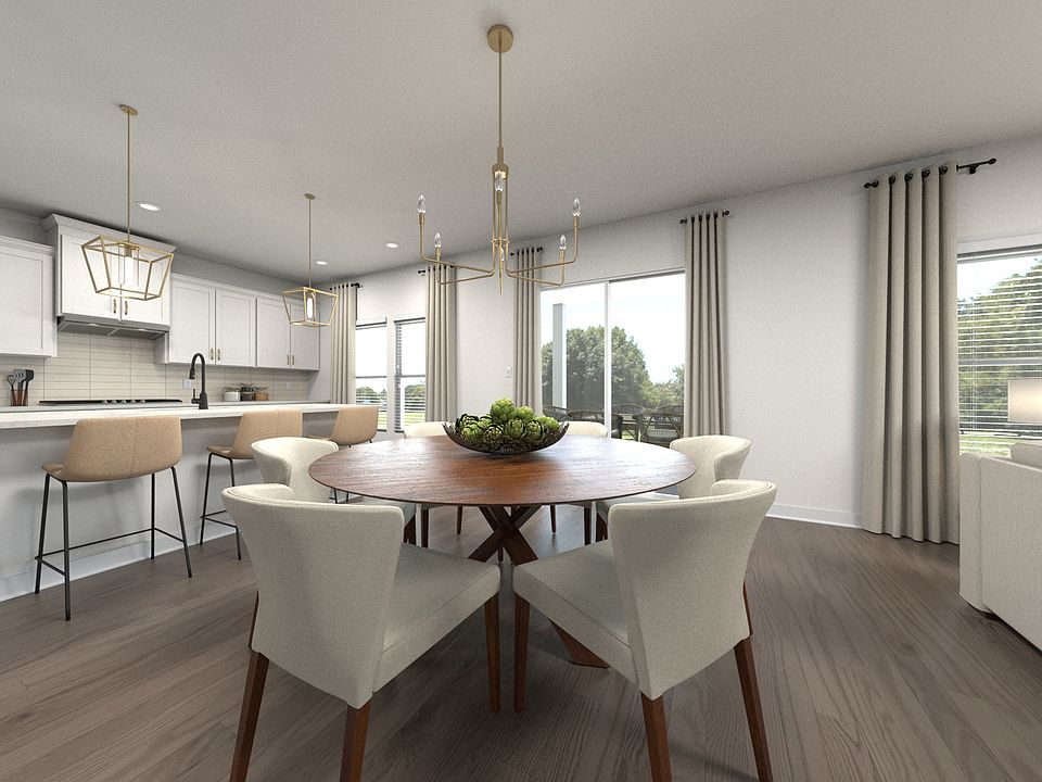 Virtually Staged Kitchen and Dining Room