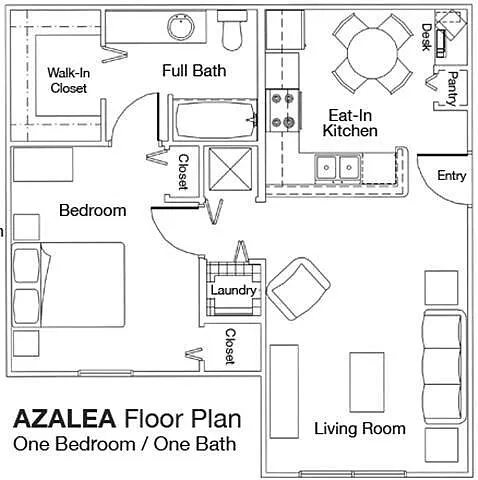 Floor plan 1BR1BA