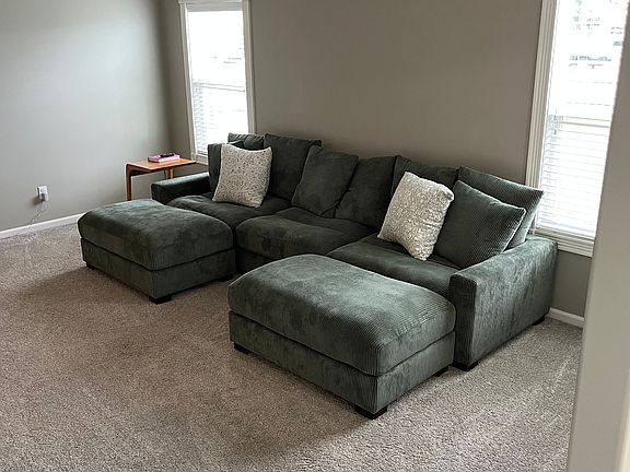 Living room with sectional couch