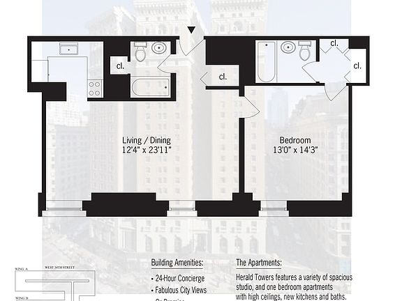 2nd image of 50 W 34th St APT 14C7