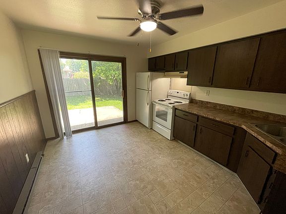Kitchen with Sliding Door to Back Patio