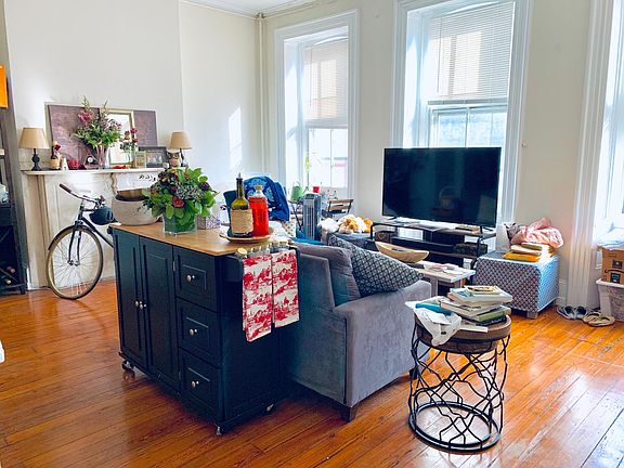 Living room view from the front door