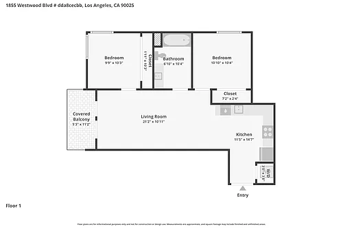 Floor plan 2B2B