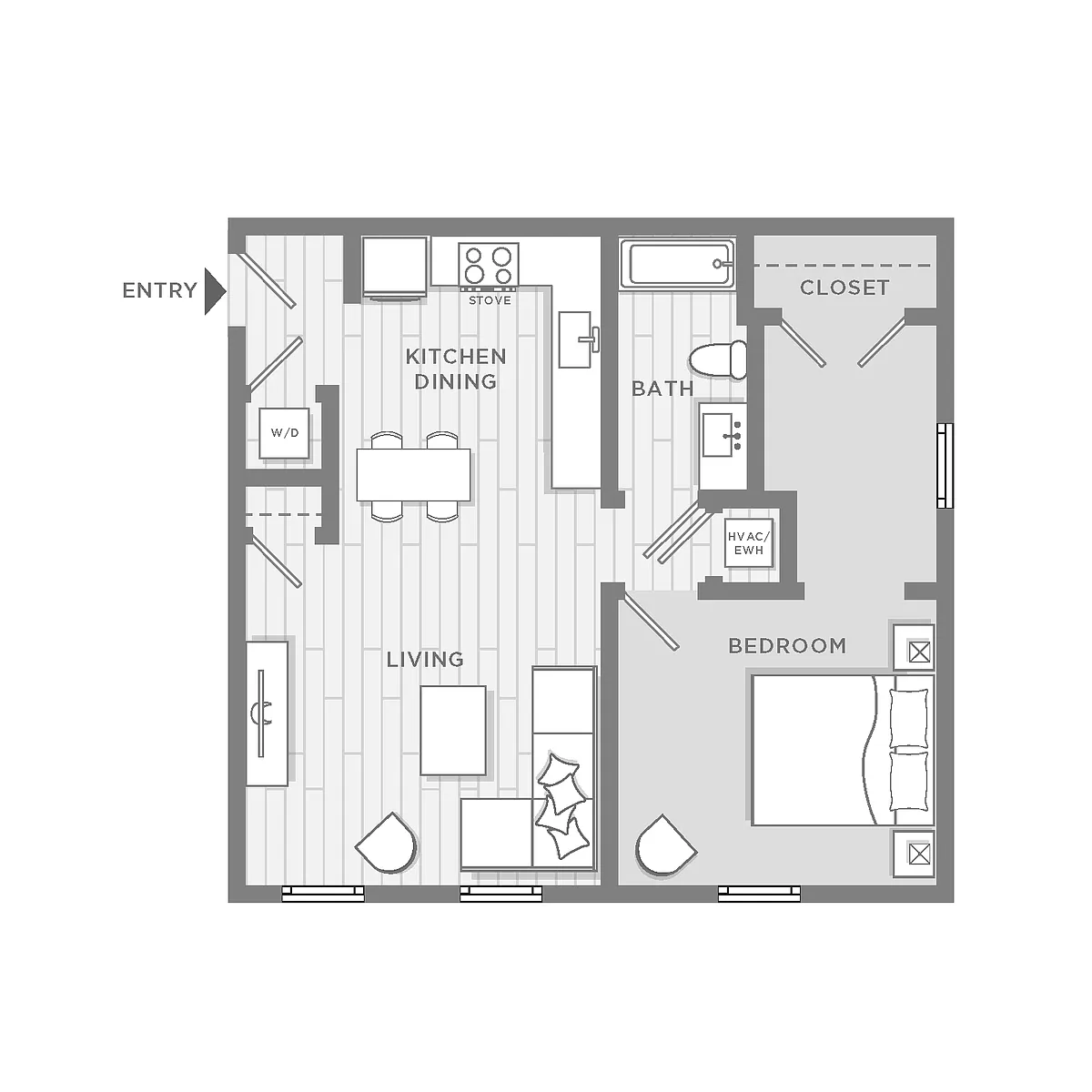 Floor plan Stockton Exterior - Study in Bedroom