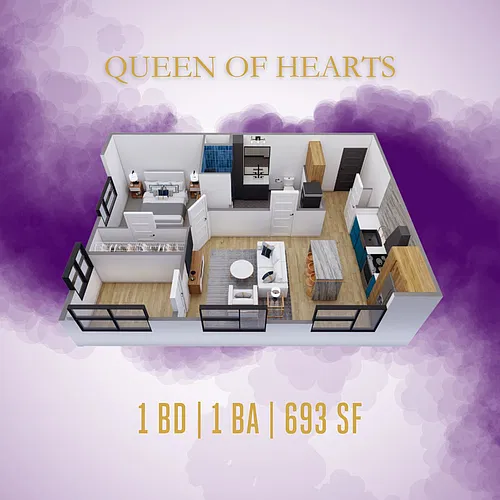 Floor plan Queen of Hearts