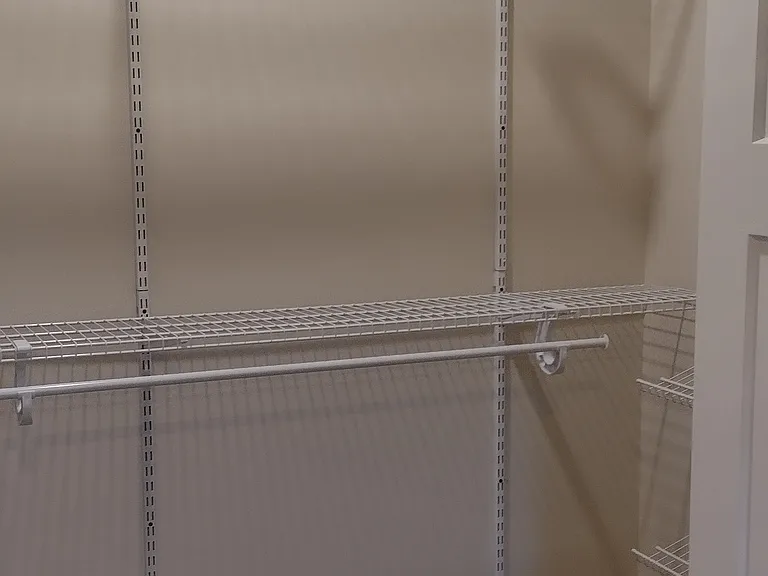 2 closets in master bedroom