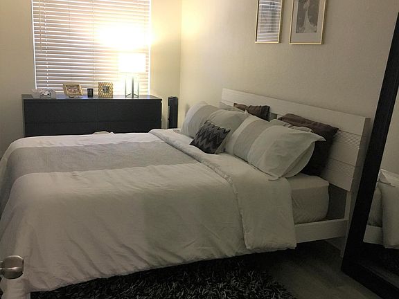 Bedroom with furniture for perspective on size