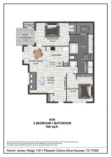 Floor plan B1B