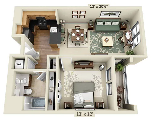Floor plan Balboa A1B