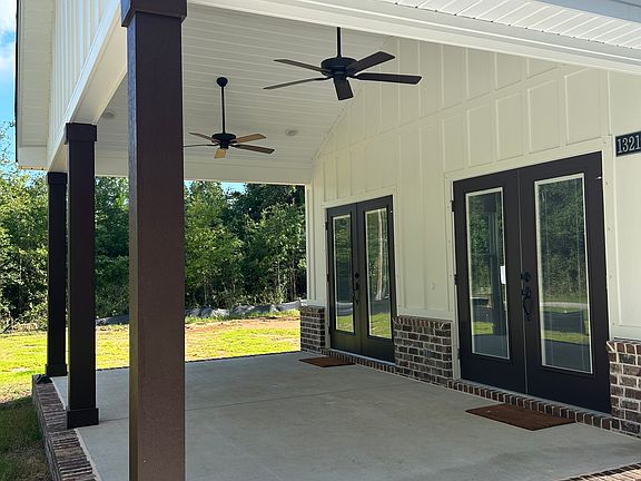 Outdoor living! 10 by 20 covered front porch with fans
