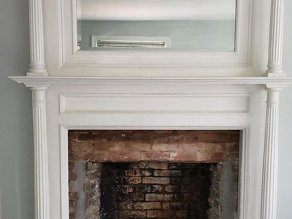 Fireplace in back bedroom