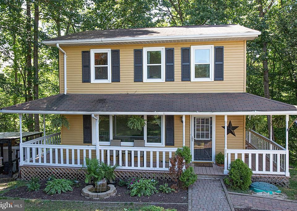 Home nestled in a park like setting