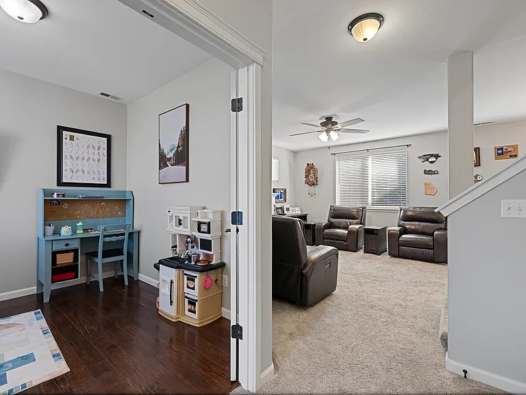Entry way - office to L, Living Room straight ahead