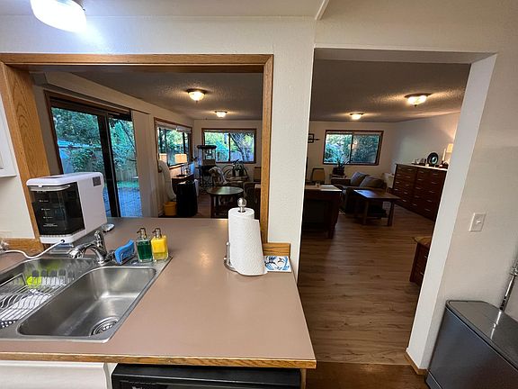 Kitchen view of the family room