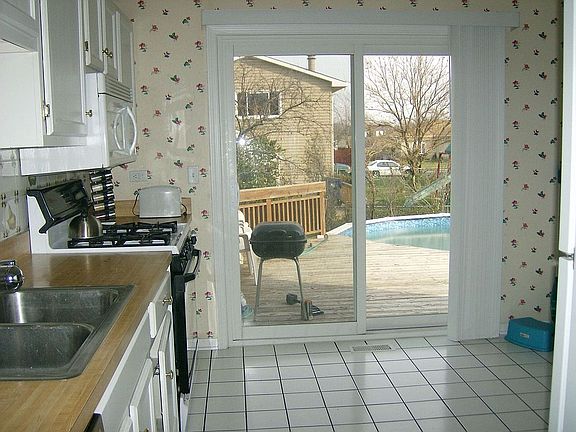 Deck & Pool from Kitchen