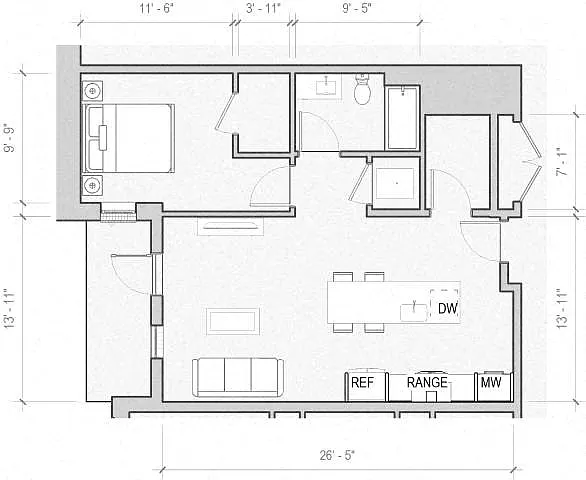 Floor plan Elm-Spruce at Boulder Commons