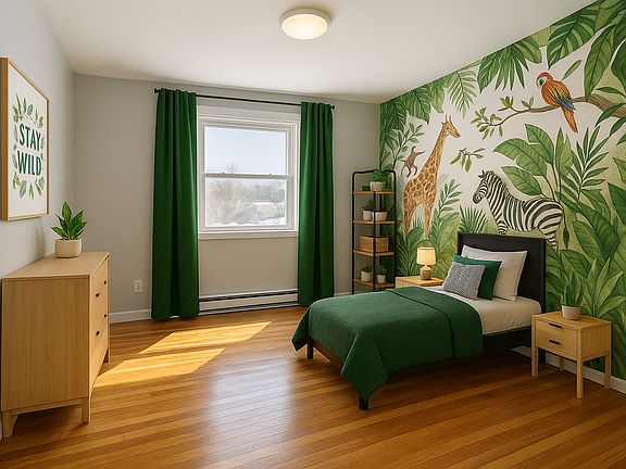 Bedroom 2: This image may include staged or AI-generated furniture, but all room photos are genuine.