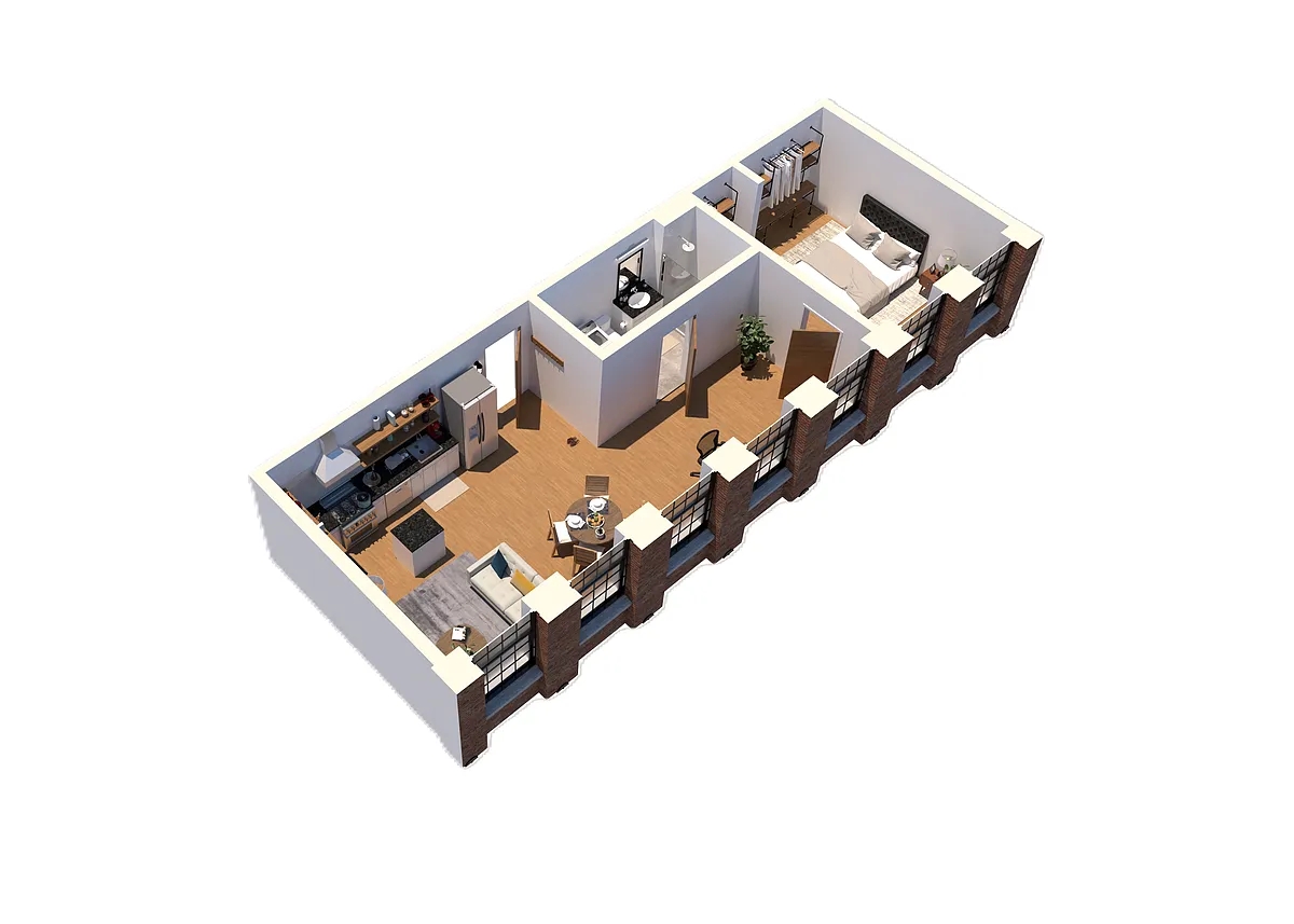 Floor plan 1B