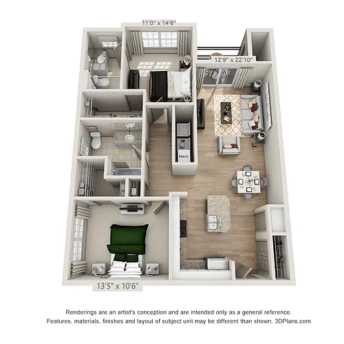 Floor plan The Walnut - Phase II