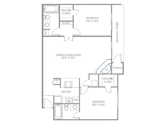 Floor plan 2C