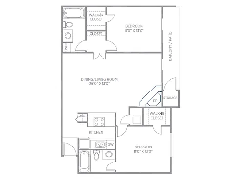 Floor plan 2C