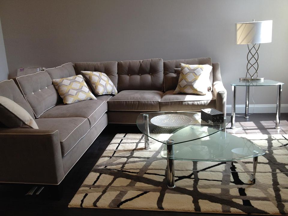 Living room with Cathedral Ceilings