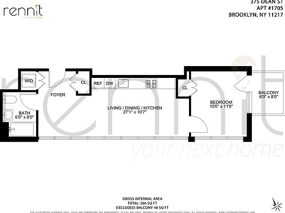 2nd image of 375 Dean St APT 1407
