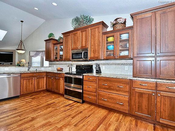 Custom Cherry Cabinets, Granite Counters & Sink