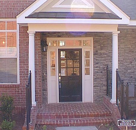 Lovely front stoop on which to welcome your guests.
