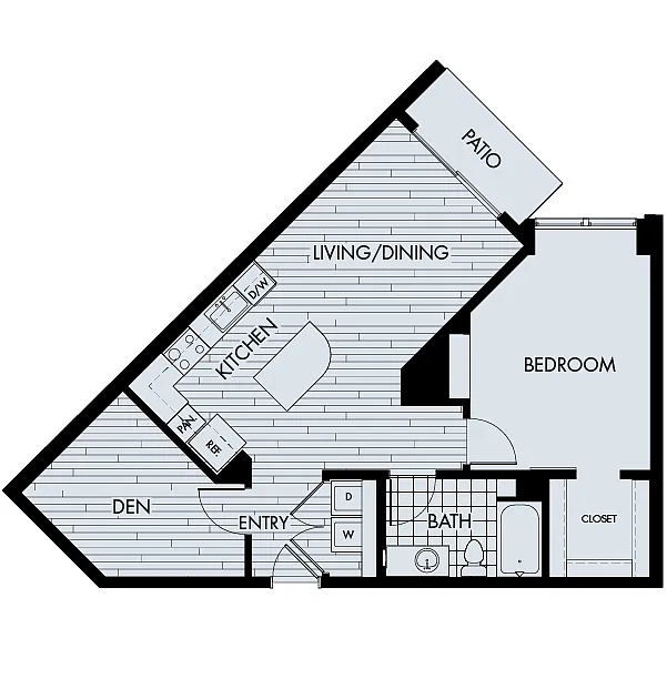 Floor plan Plan 1E