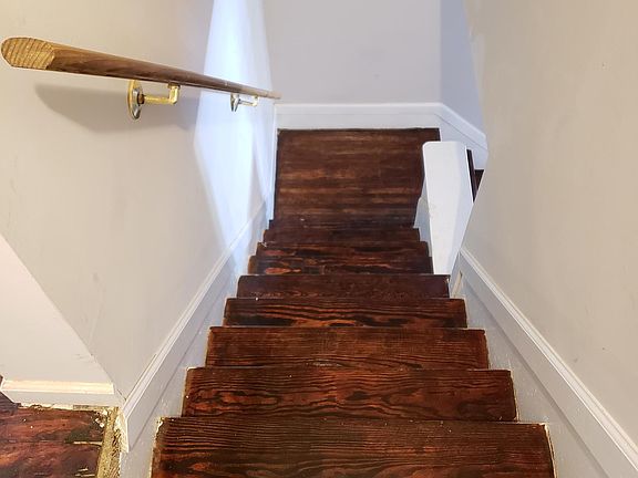 Hardwood staircase