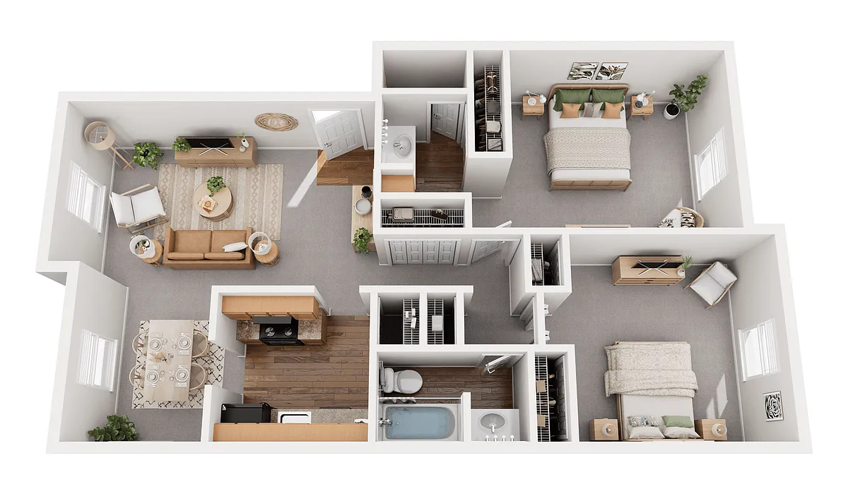 Floor plan 2 br