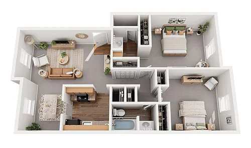 Floor plan 2 br
