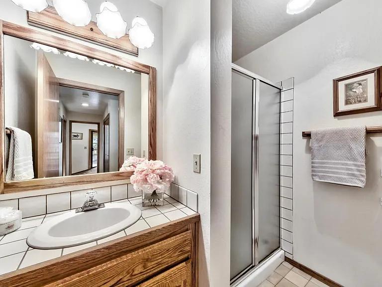 Shared bathroom on second level.
