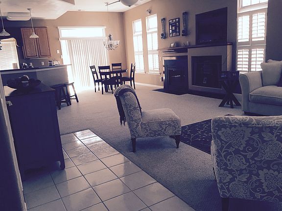 Open living/dining