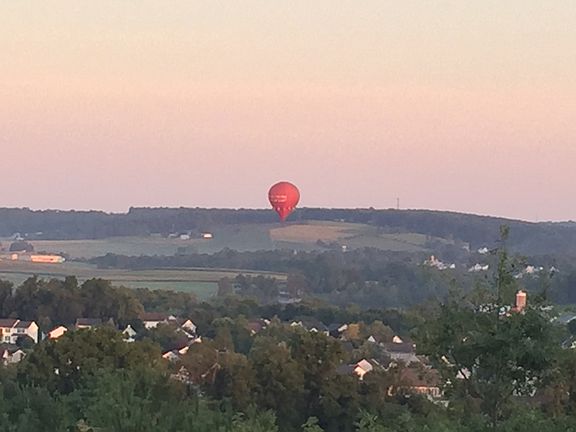 Morning view from deck.   