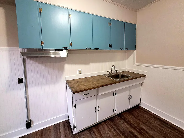 Stainless steel refrigerator and stove to be included.