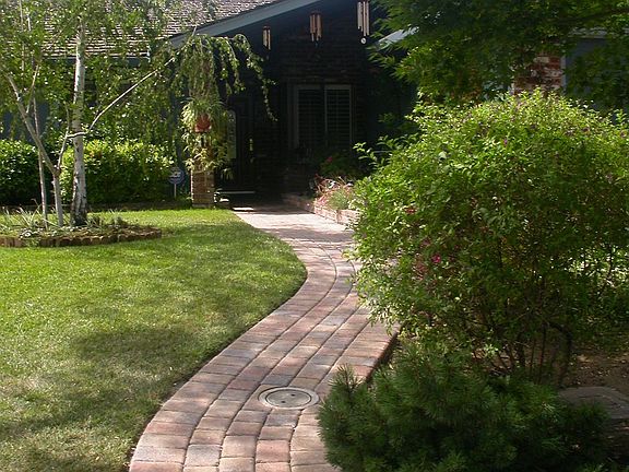Walkway, post Paver install-5/08