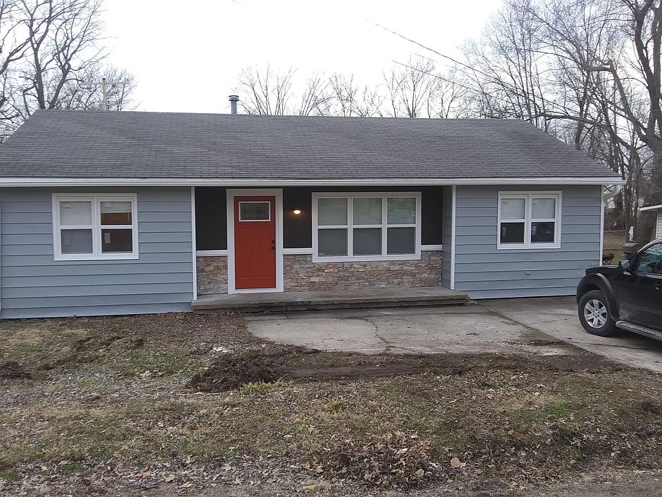 New stone on the front and fresh paint