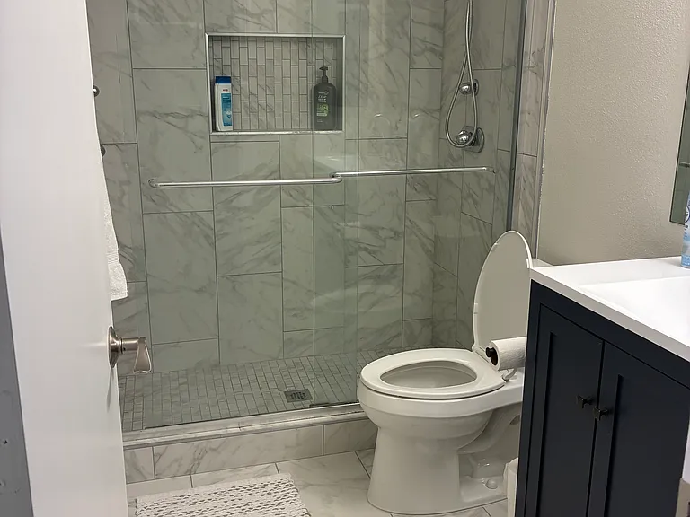 Updated Primary bedroom bathroom.