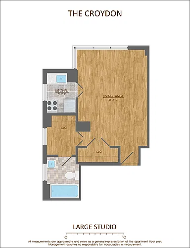 Floor plan Studio - Tier 9