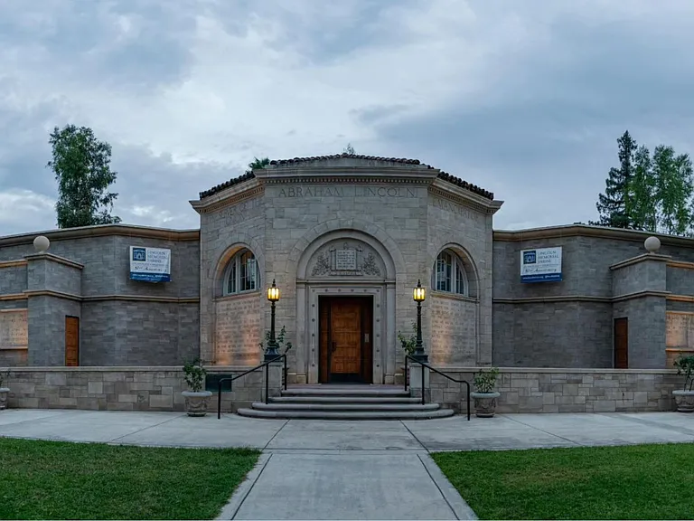 Go back in time at the Lincoln Shrine, a 7 minute drive from the Campus home