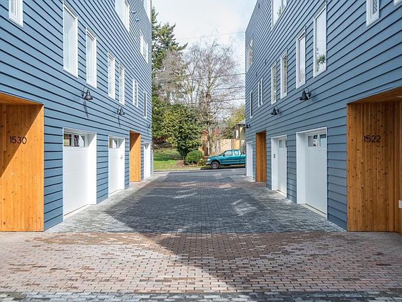 Each building offers four, energy efficient townhouses