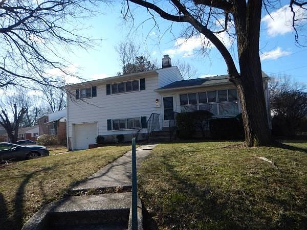 Front view from street.Split level